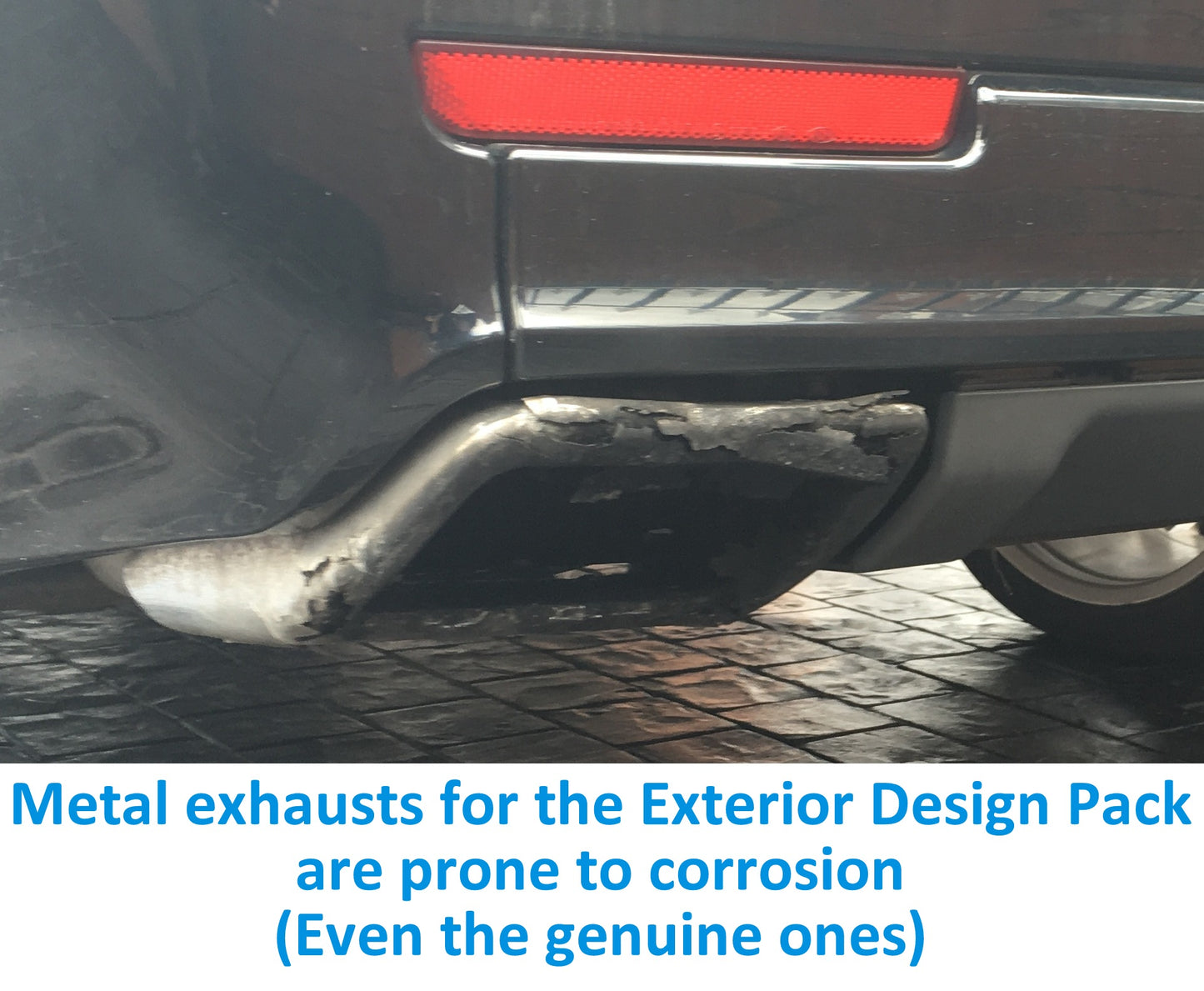 Dummy Exhaust Tailpipes for Range Rover L322 "Exterior Design Pack" Rear Bumper - GPR