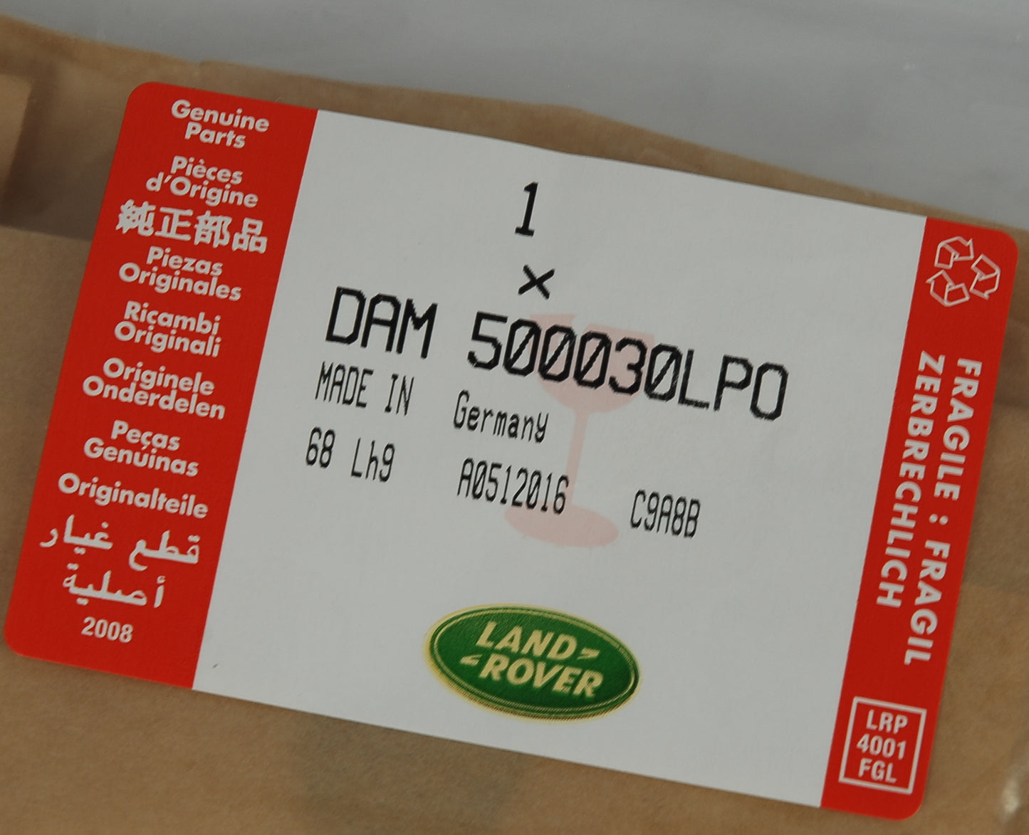 Genuine Tailgate Lettering VOGUE for Range Rover P38 / Classic - Grey