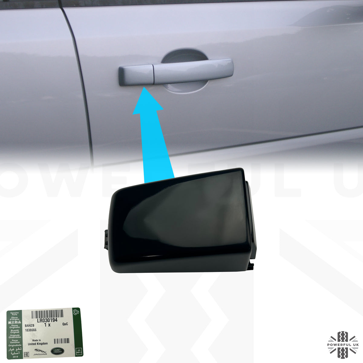 Genuine Door Handle END Piece in Primer for Range Rover Sport L320