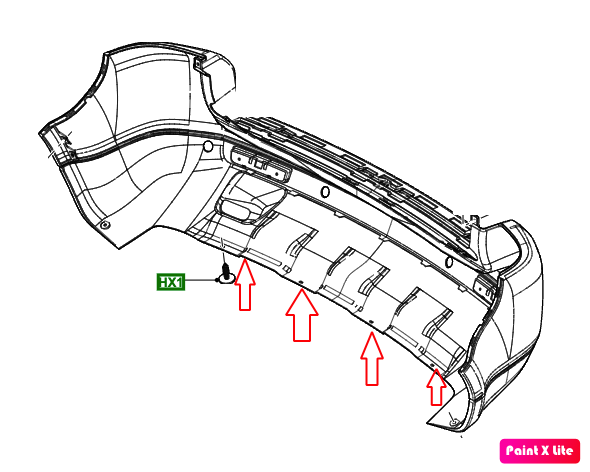 4x Clips (6.3x22mm Plastic Push Pin type) for Land Rover Freelander 2 - Genuine
