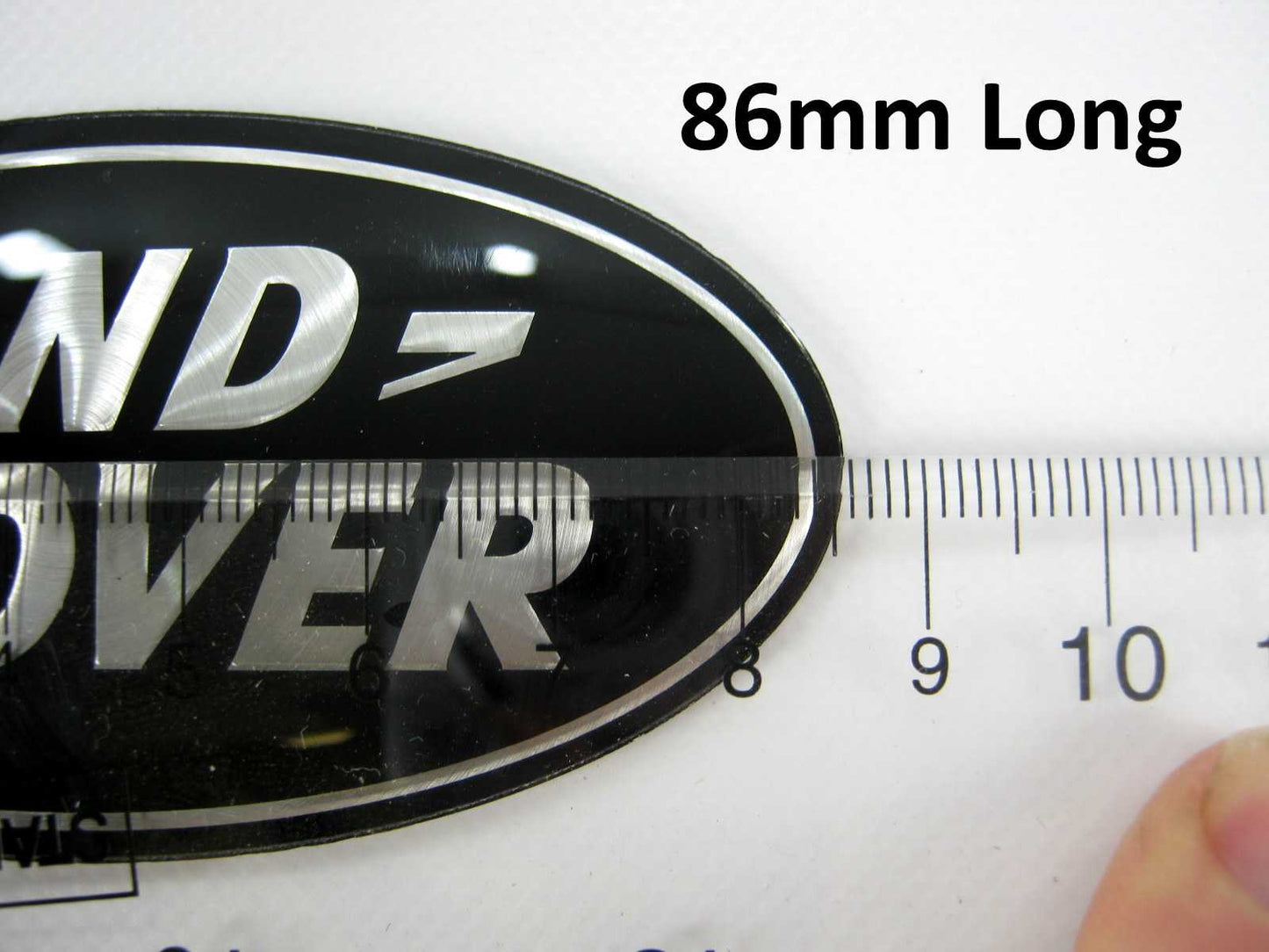 Genuine Front Grille Badge - Black & Silver - for Land Rover Discovery Sport