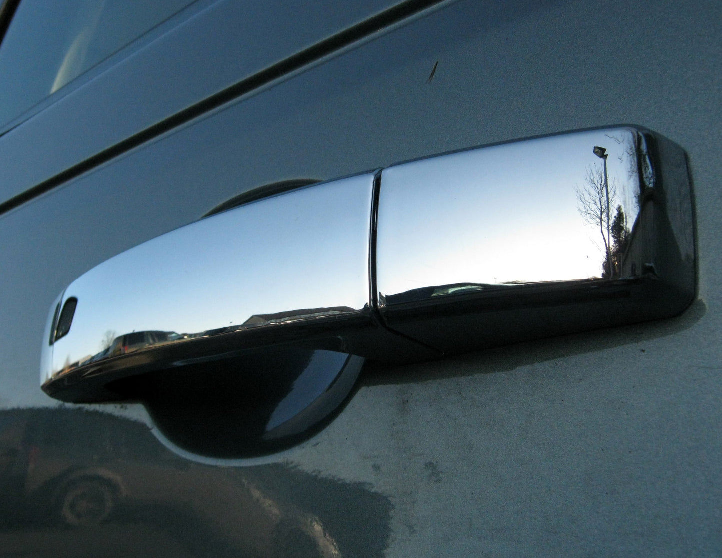 Door Handle covers for Land Rover Discovery 3 fitted with 2 pc Handle - Value Range - Chrome
