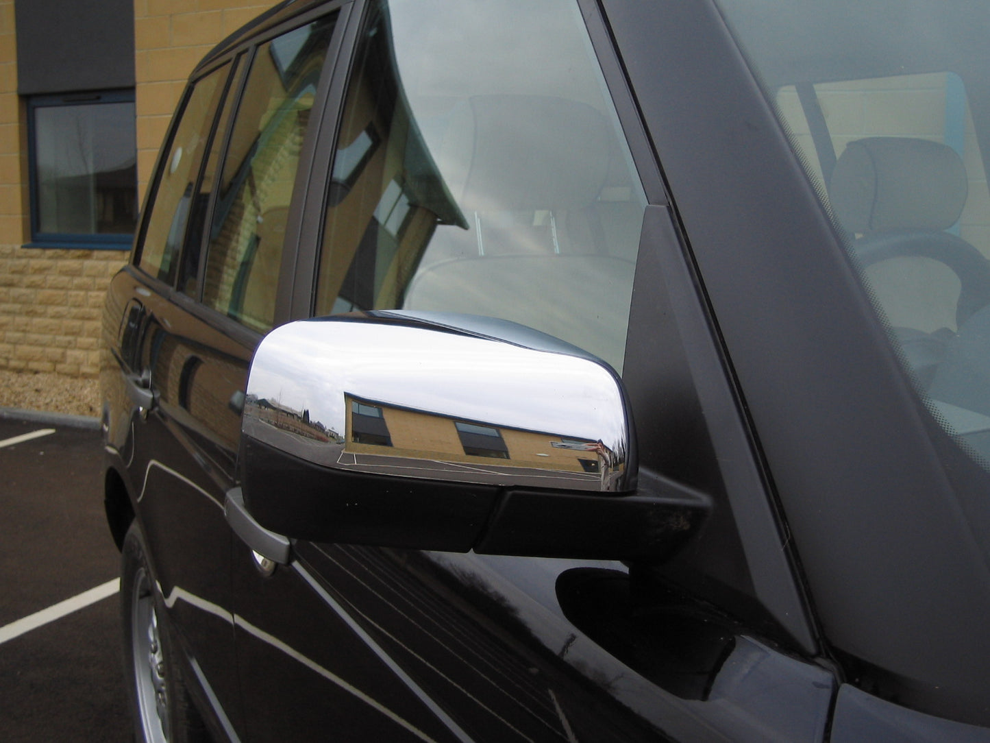Replacement Top Mirror Caps for Land Rover L322  2010 on - Chrome
