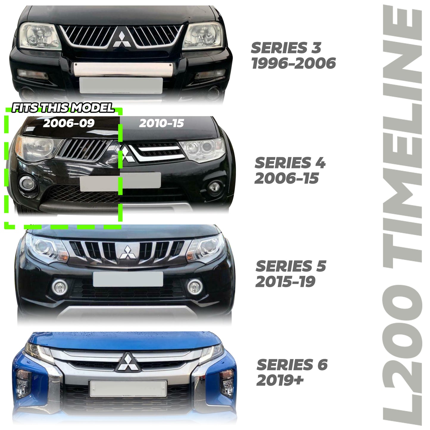 Fog Lamp Kit for Mitsubsihi L200 2006-09