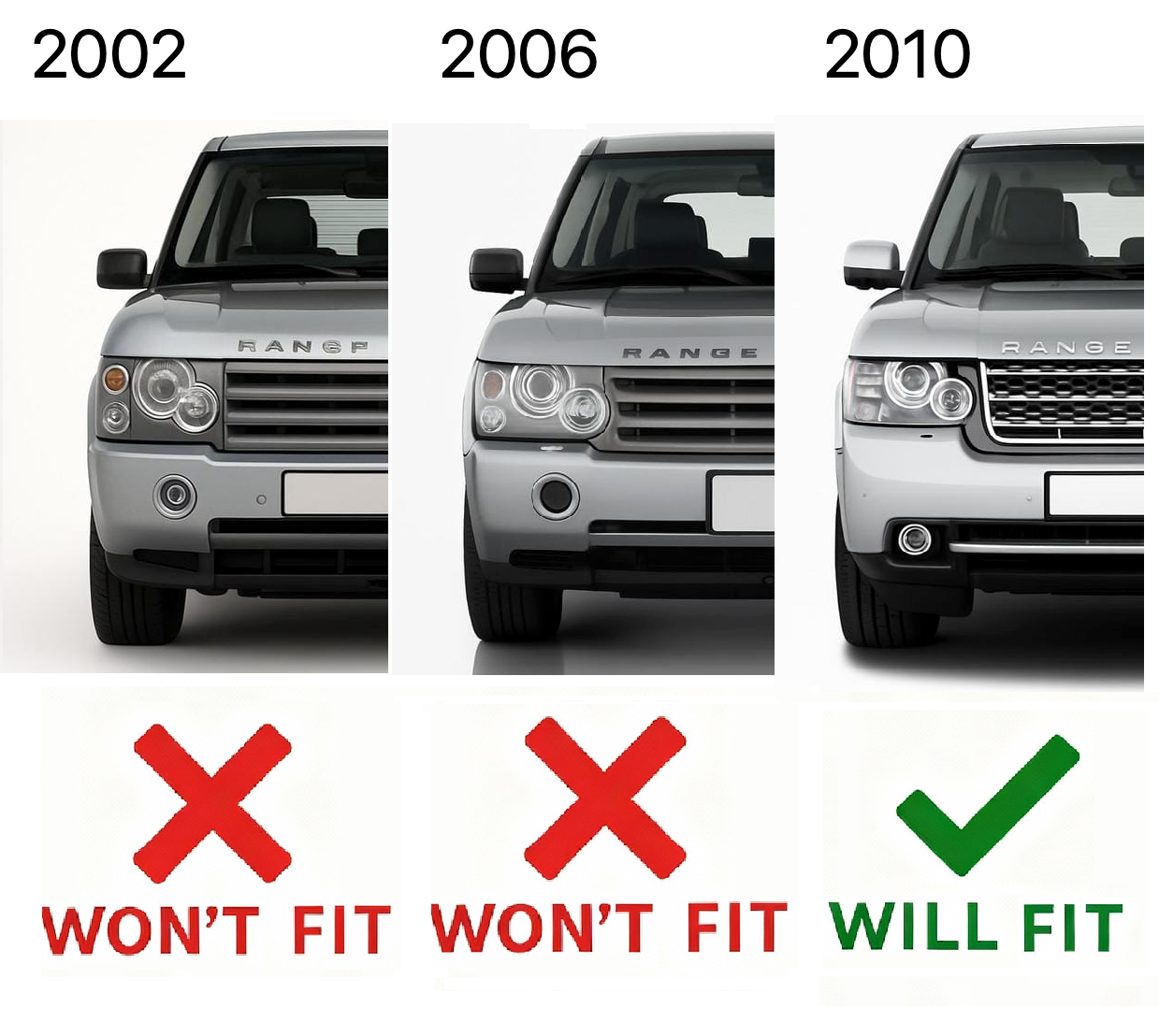 Replacement Headlight Rear Housing for Range Rover L322 2010 - RH