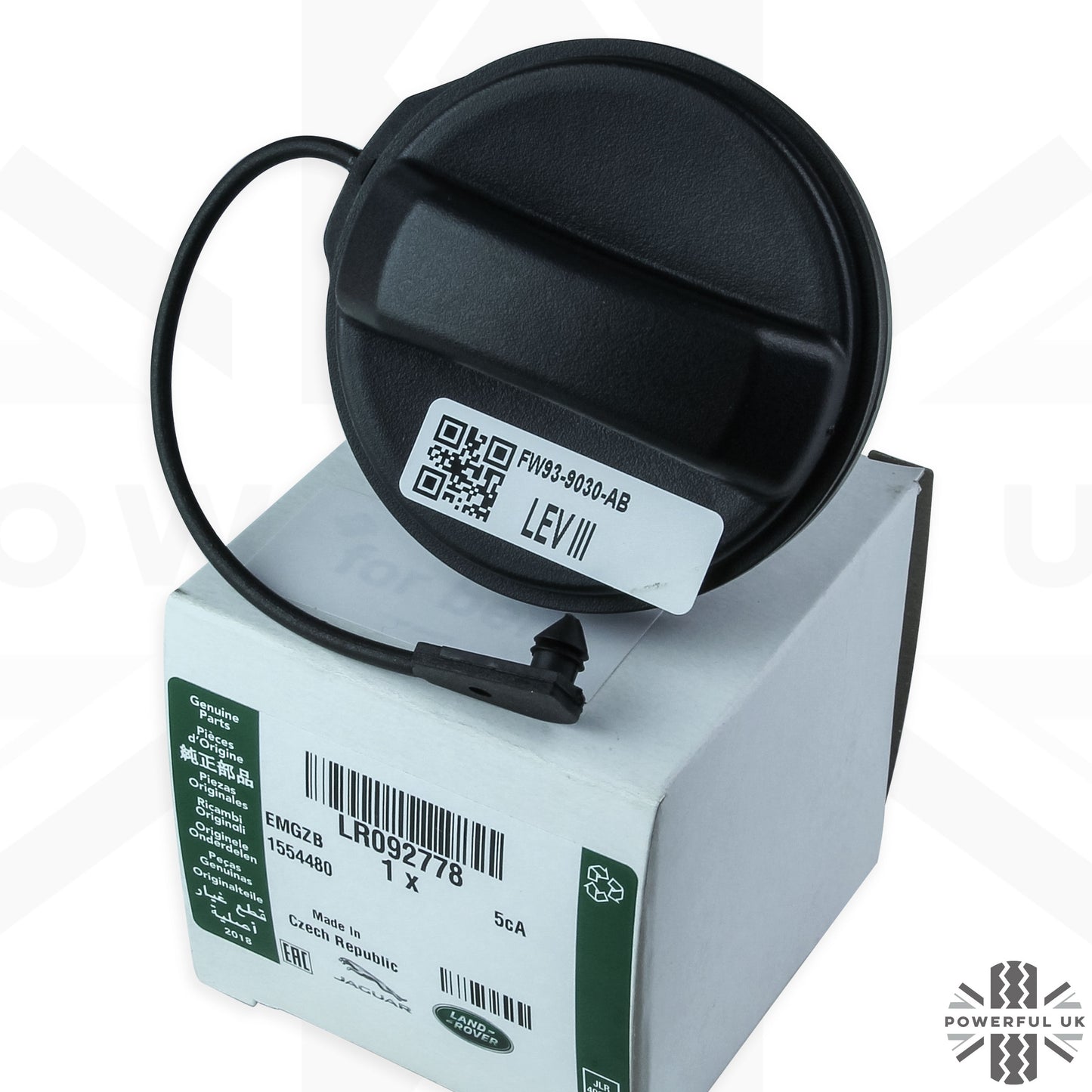 Replacement Fuel Filler Cap for Range Rover L405 - Genuine - Petrol (NON-Vented Type)