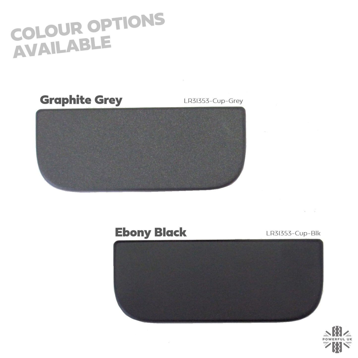 Dashboard End Cup Holder Fascia - Graphite - for Land Rover Discovery 3