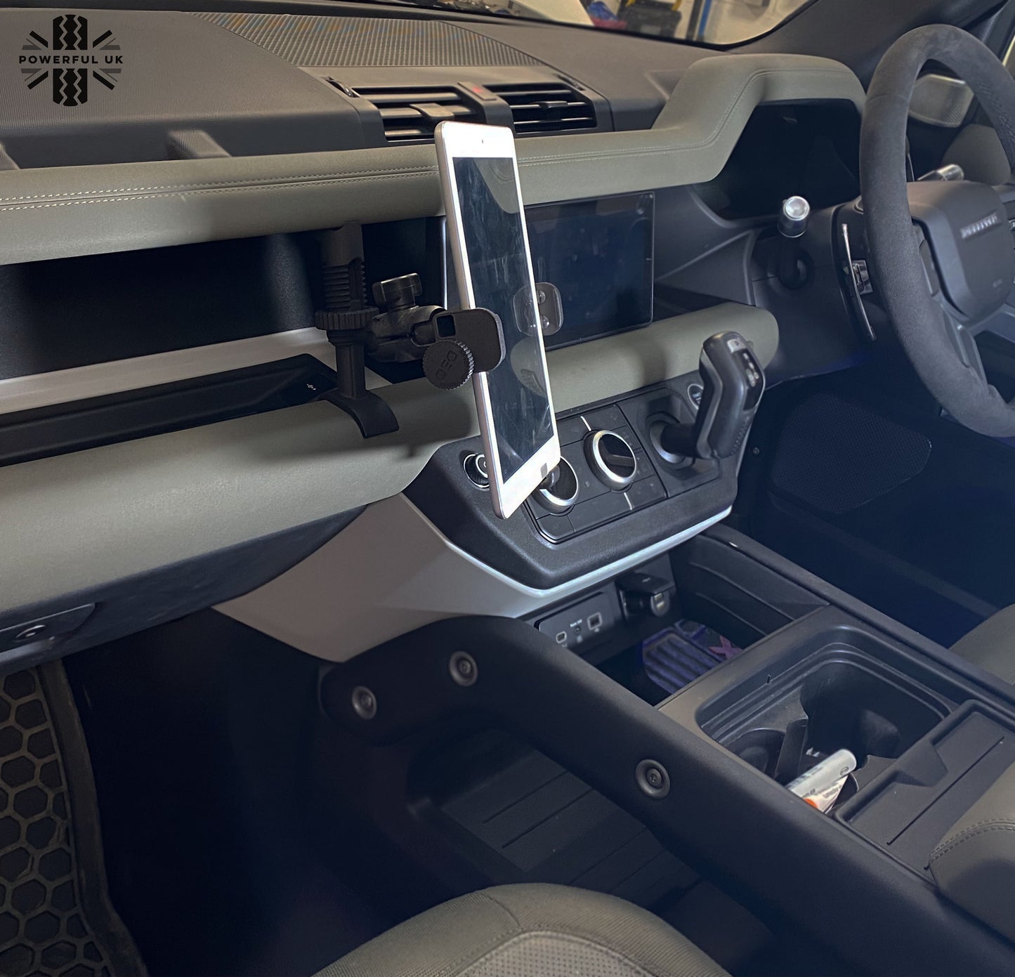 Dash Tablet Holder Mount with 1" ball head for Land Rover Defender L663