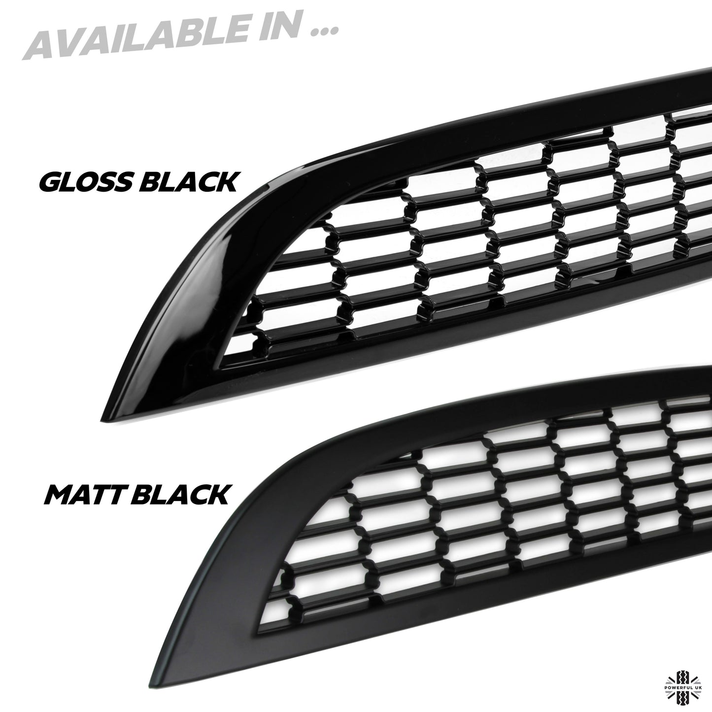 Front Grille Kit 2001-06 - Gloss Black Mesh - for BMW Mini