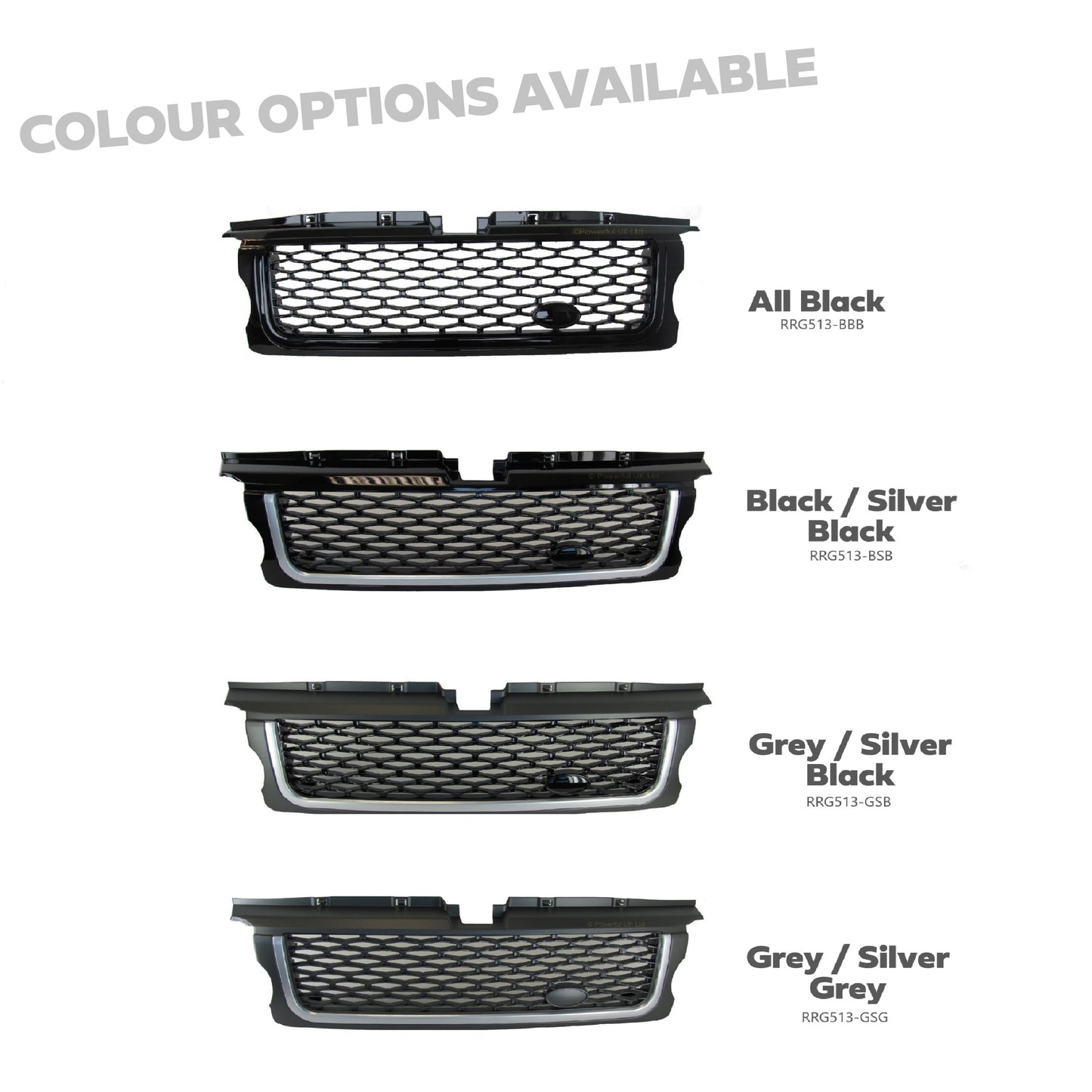 Front Grille - Full Black for Range Rover Sport 05-09