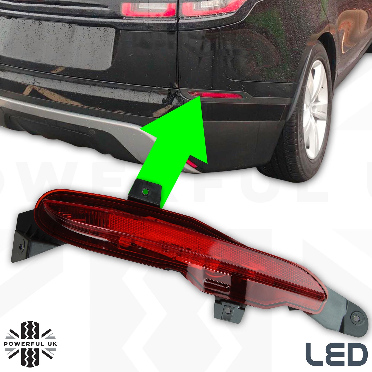 Rear Bumper Fog Light for Range Rover Velar - RH