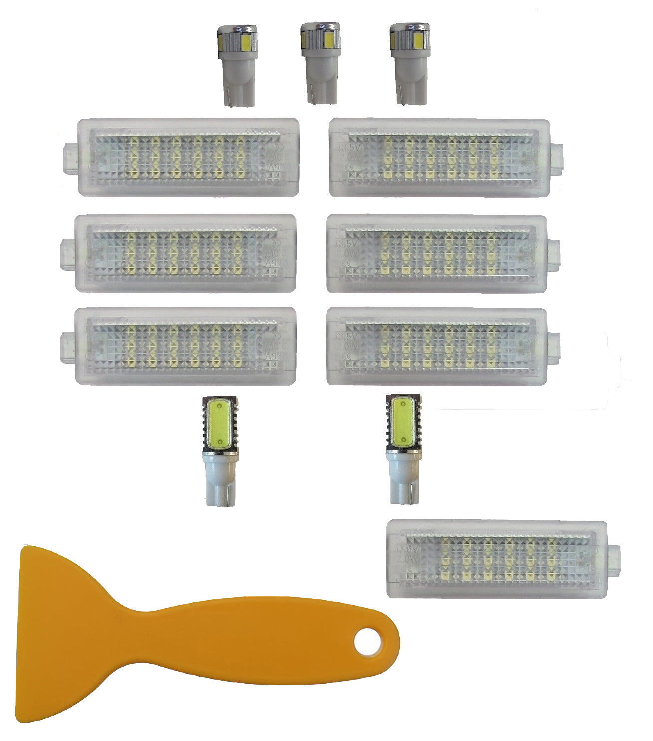 Full LED White Interior Light Kit for Range Rover Sport (13pc) 2005-2013