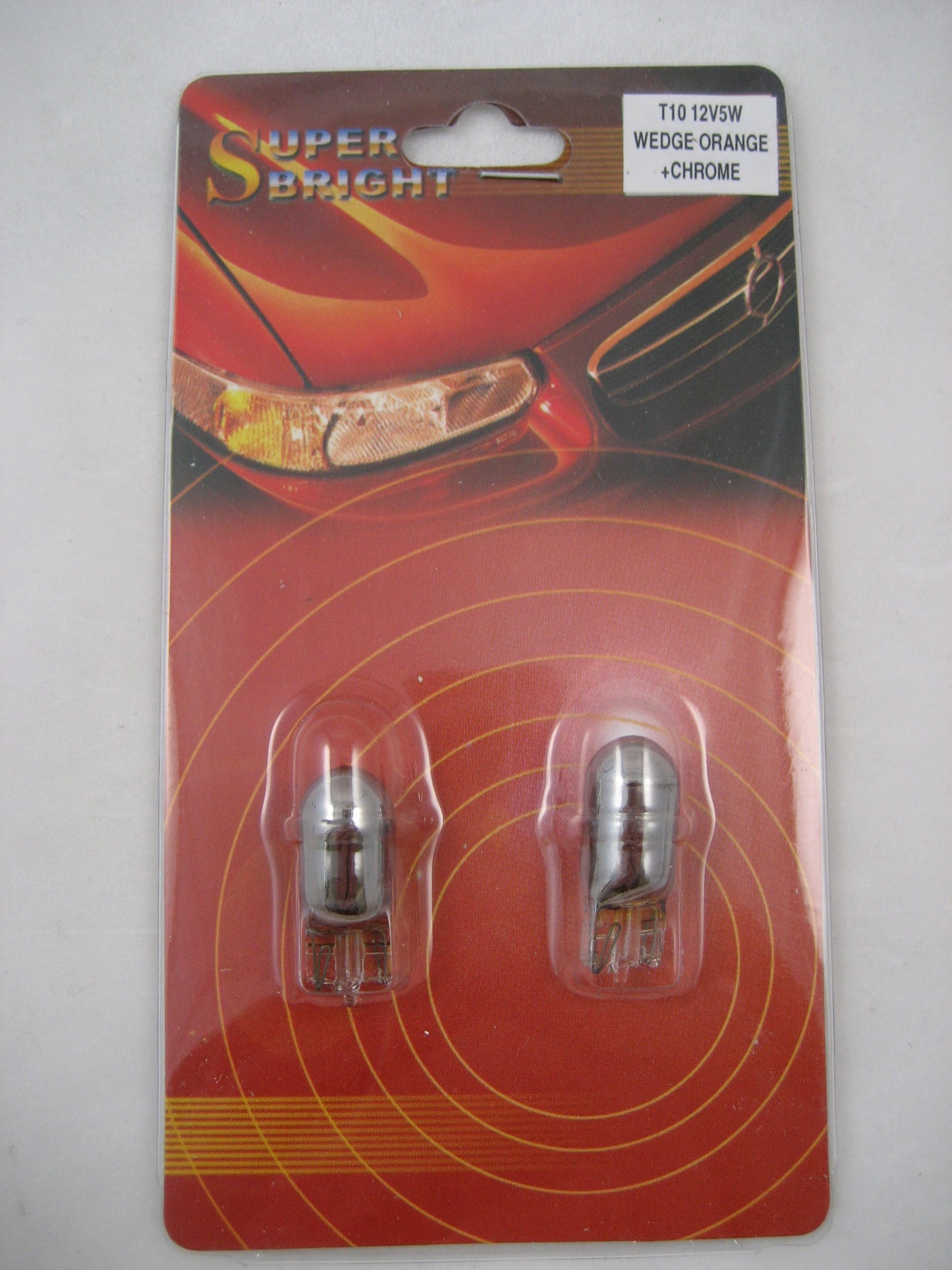 T10 Chromed AMBER Side Repeater Bulbs 12v 5W (Pair)