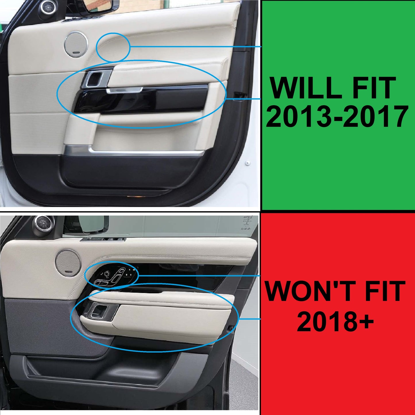 Flip-Down Front Door Pocket Upgrade Kit (Left & Right) for Range Rover L494