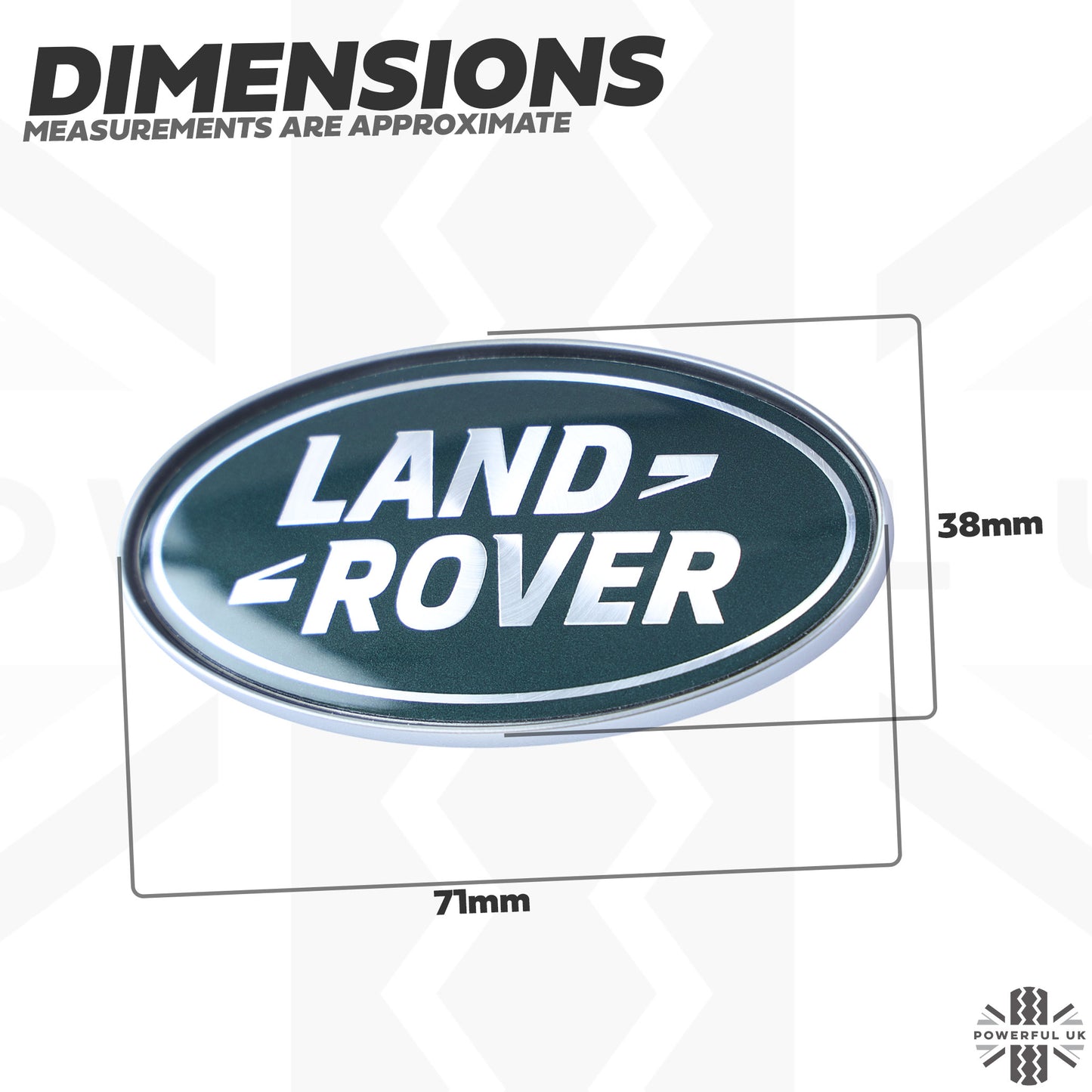 2x Genuine Oval Badges for Land Rover Defender L663 Side Panel