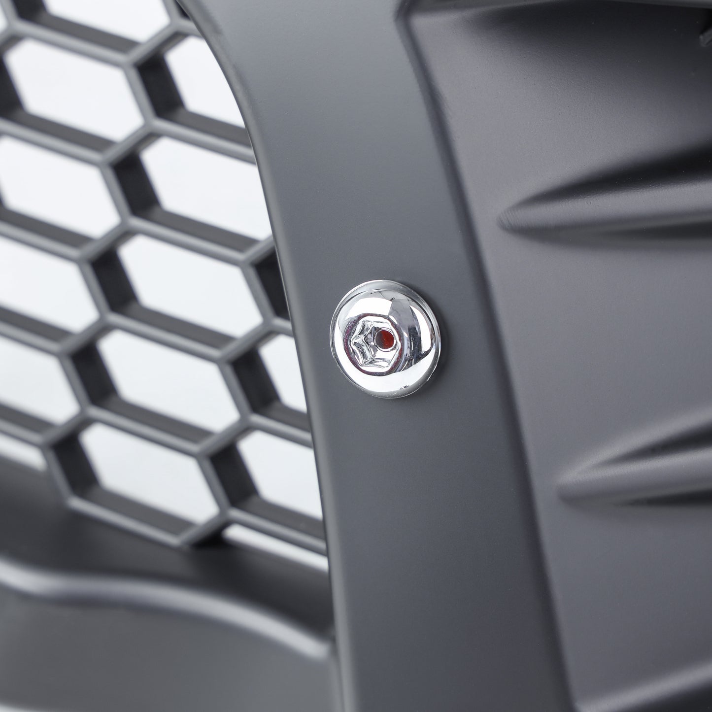 Front Grille - Matt Black Mesh + Cosmetic Bolts - for Toyota Hilux Mk8 Revo (2016-20)