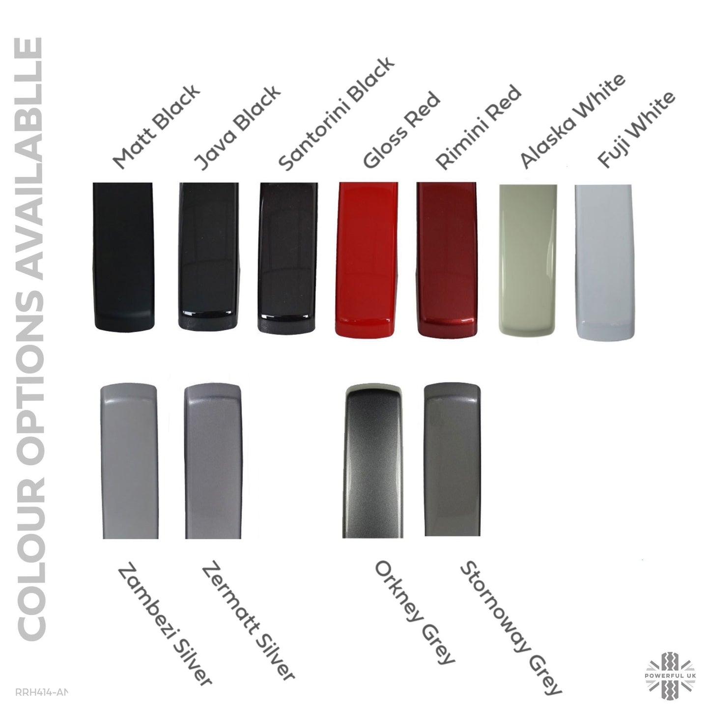 Door Handle "Skins" for Land Rover Freelander 2 fitted with 2 pc Handle - Zermatt Silver