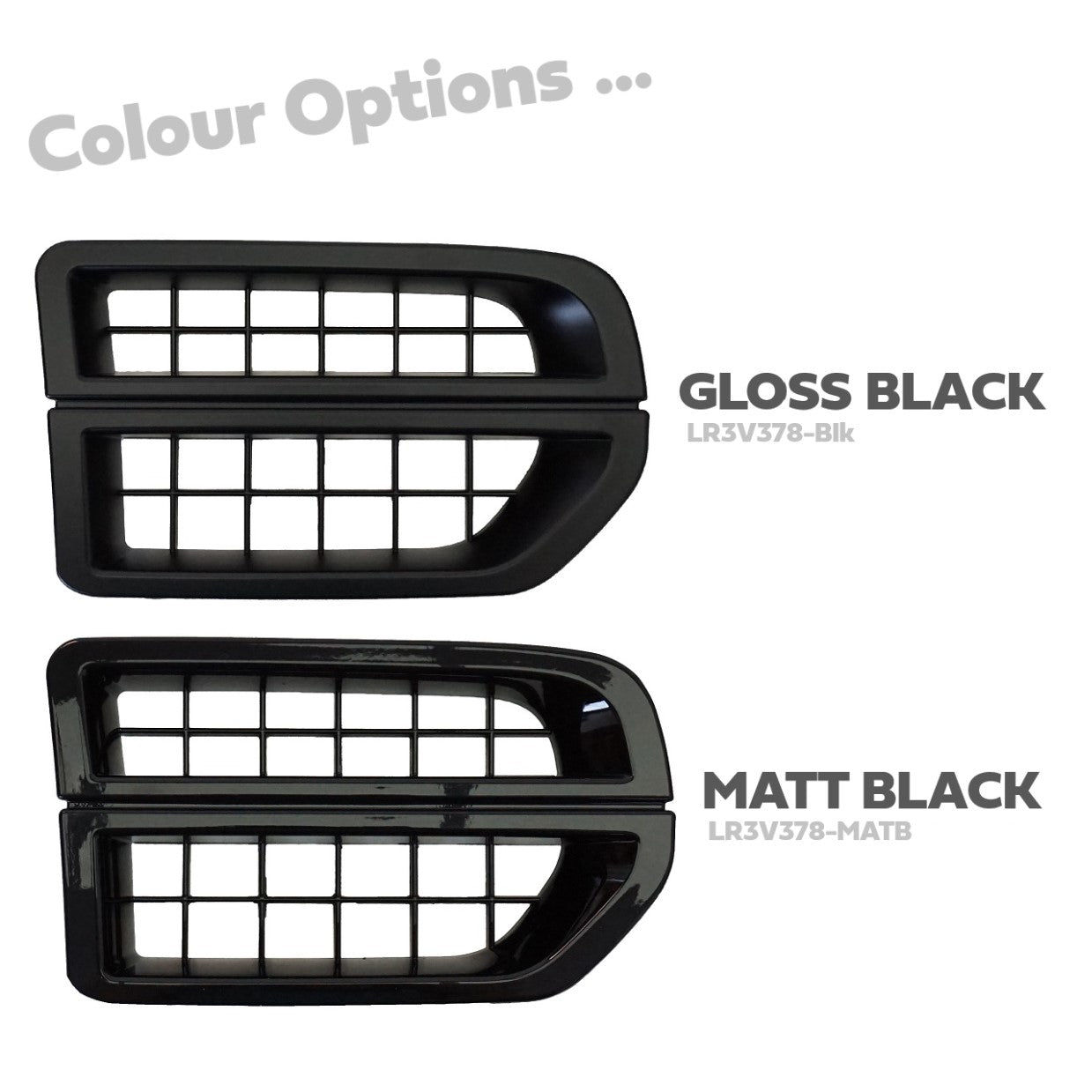 Side Vent Assembly - Gloss Black - for Land Rover Discovery 3