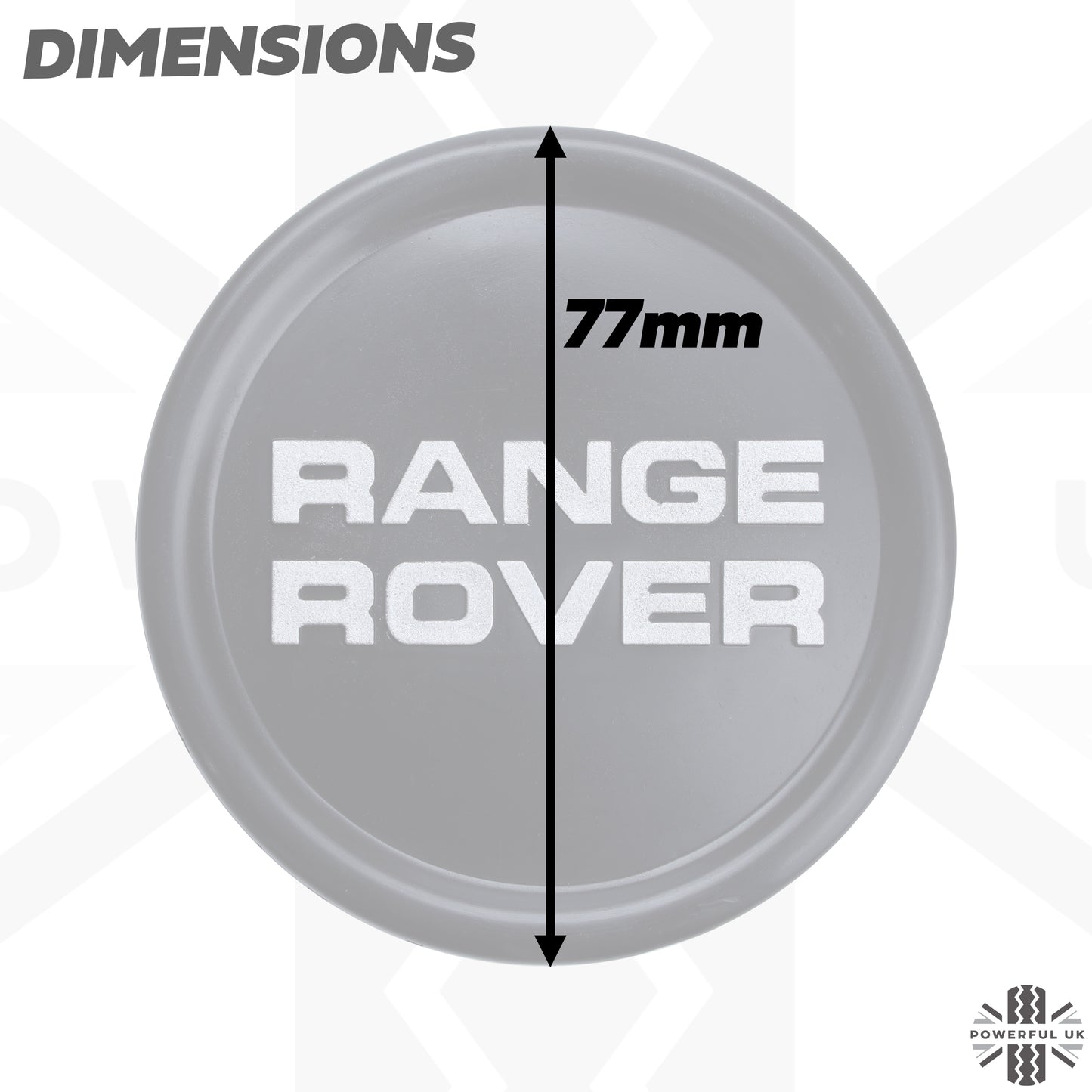 Genuine Wheel Centre Cap for Range Rover Classic - Black