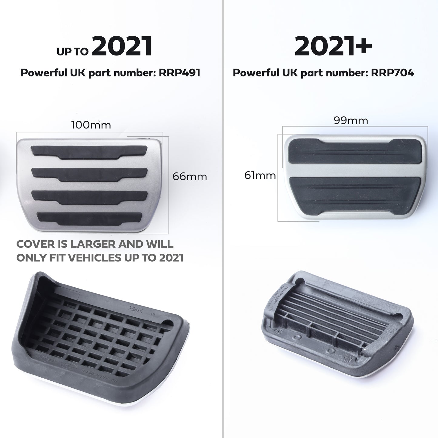 Genuine Pedal Cover Kit (Automatic) for Range Rover Evoque 2021+