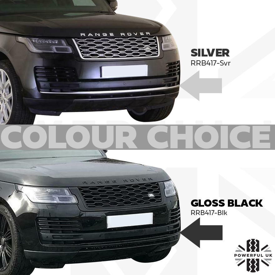 Front Bumper Lower Trim - Silver for Range Rover L405 2018