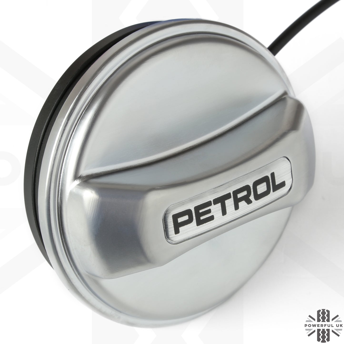 Fuel Filler Cap Cover - Petrol (Vented) - Silver - for Jaguar XF