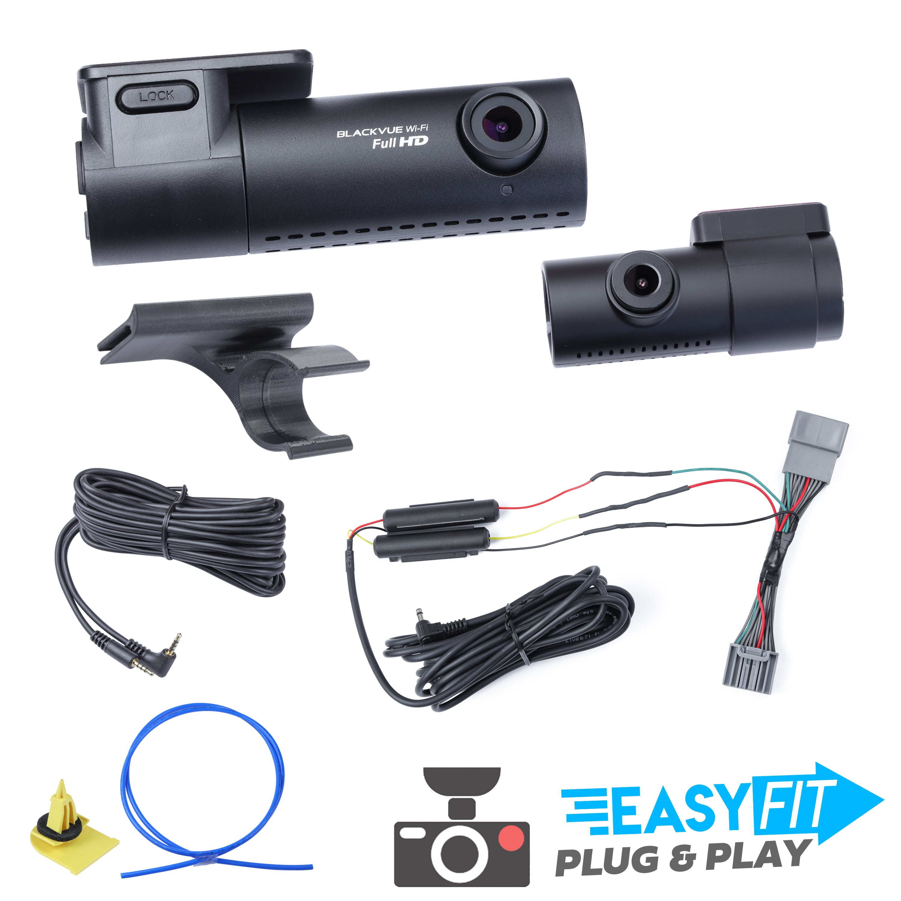BlackVue Dash Cam Kit & Plug+Play Loom for Land Rover Defender