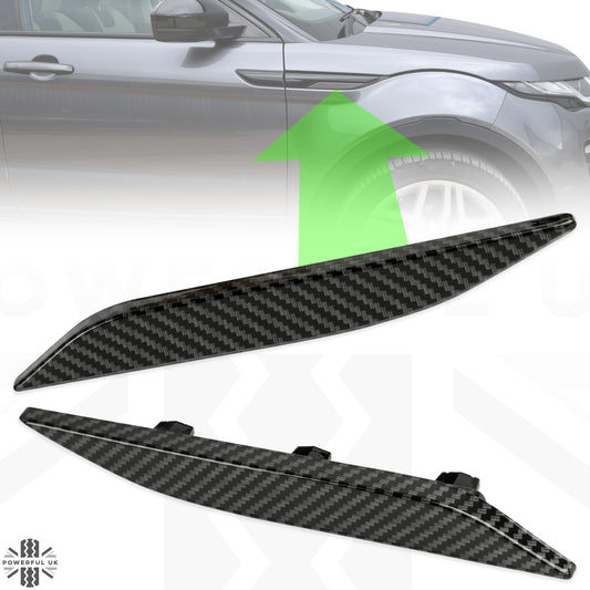 Side Vent Inserts - Carbon Fibre for Range Rover Evoque