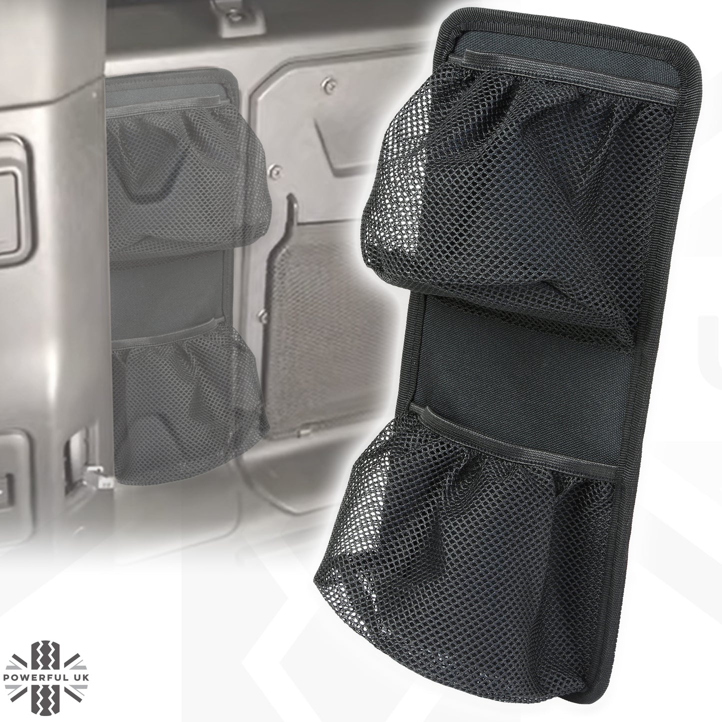 Boot Tidy/Organiser Mesh Pockets - for Land Rover Defender L663