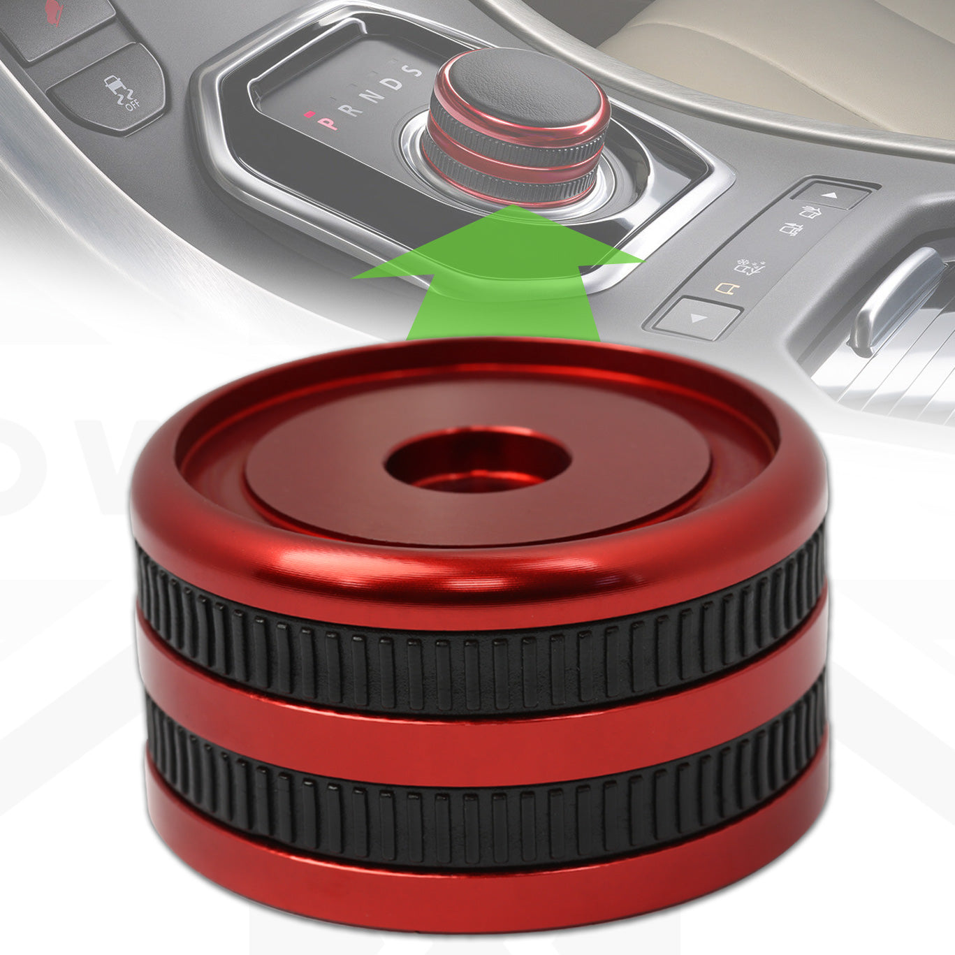 Rotary Shifter in Red - Genuine - for Range Rover Sport (2010-13)