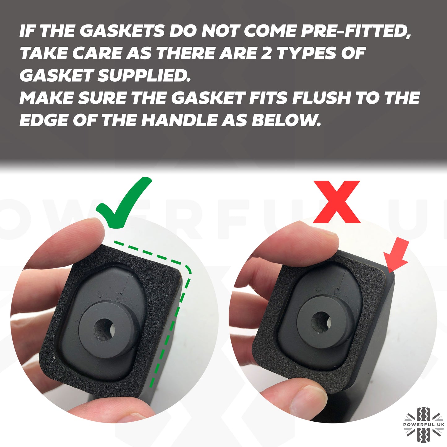 Aluminium Rear Grab Handles (Pair) for Land Rover Defender L663 - Satin Black