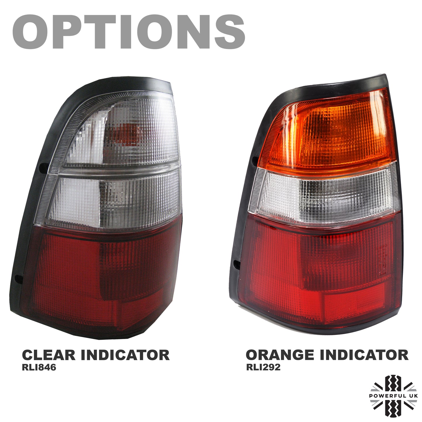 Rear Light Assembly Isuzu TF - Orange Indicator Lens - LH