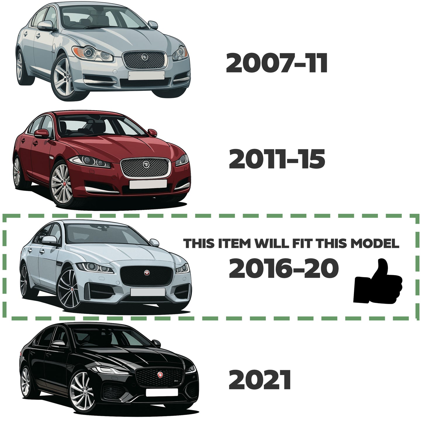 Foot Pedal Covers (With Logo) - Genuine - for Jaguar XF