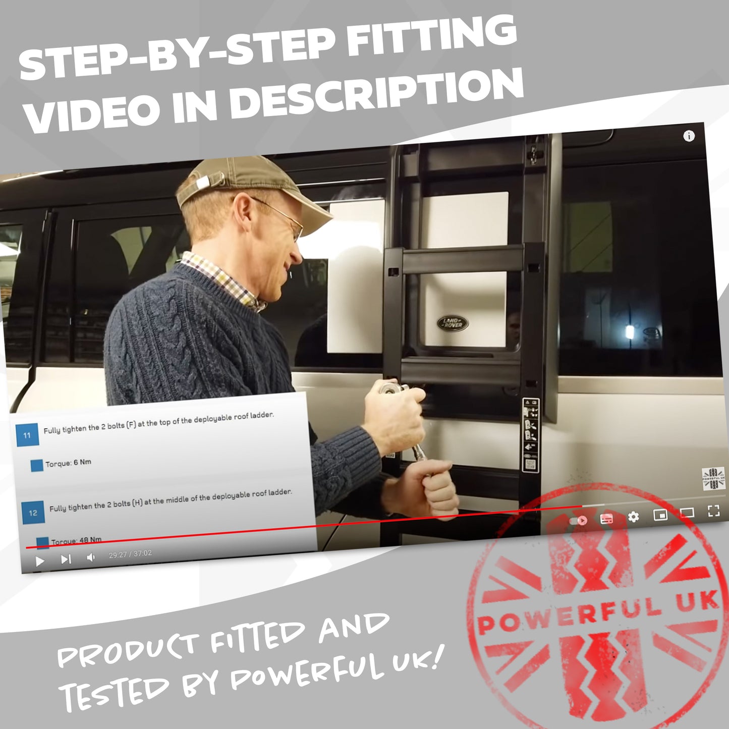 Genuine Deployable Side Ladder for Land Rover Defender L663