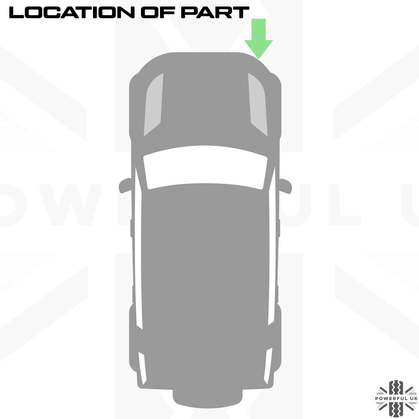 GENUINE Headlight Surround 'WITH Washer' for Land Rover Defender L663 - RIGHT