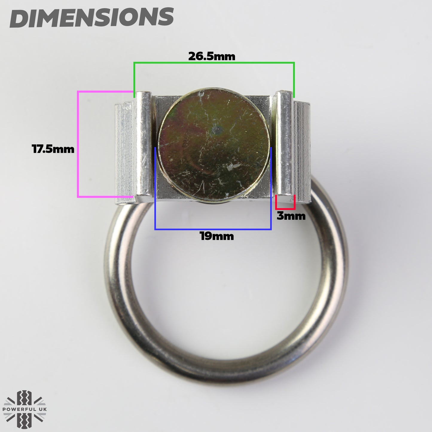 Tie-down Loop Fixings - 2pc Kit for Land Rover Defender L663