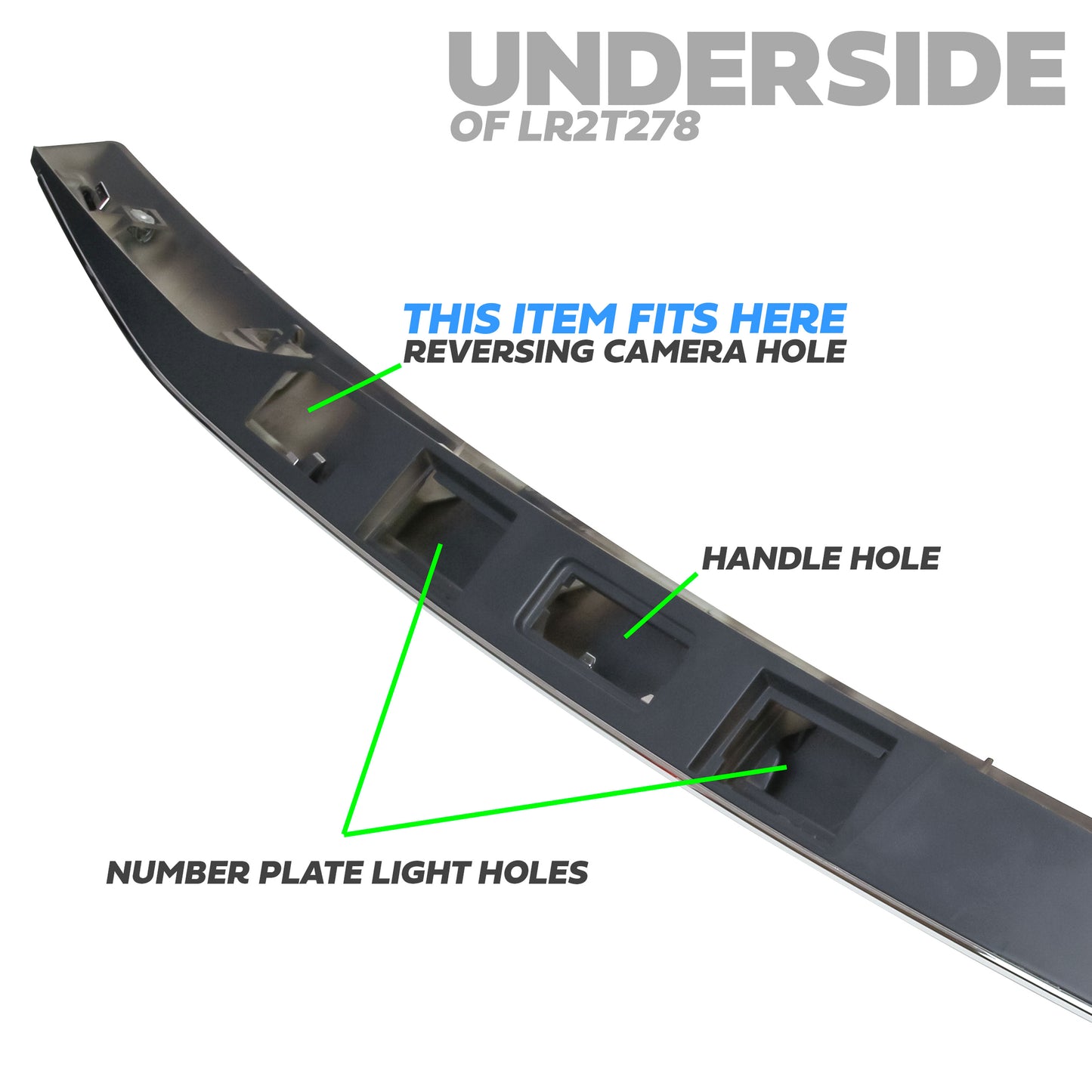 Camera Blank for LR2T278 Tailgate Panel for Land Rover Freelander 2