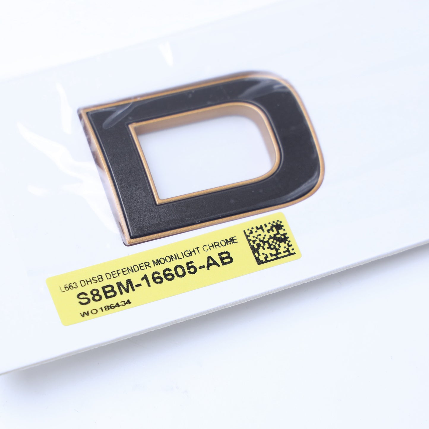 Bonnet Lettering - Moonlight Chrome + Phosphor Bronze - for Land Rover Defender L663 OCTA