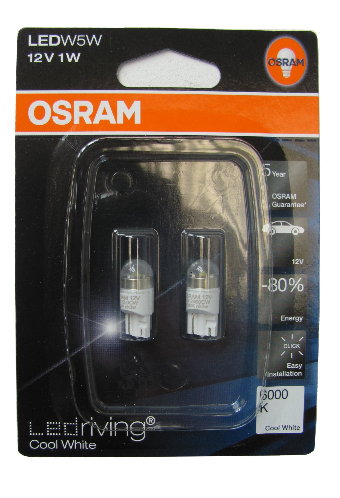 LED Rear Number Plate Light Bulb Upgrade - 2 pcs - White - for Range Rover Sport L320