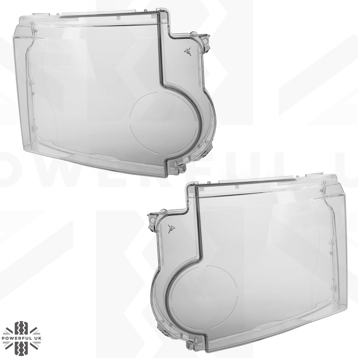 Replacement Headlight Lens for Land Rover Discovery 3 - PAIR