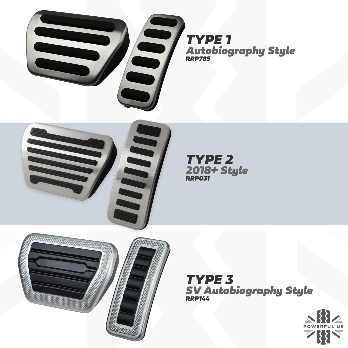 Sports Pedal Kit - Aftermarket - Type 1 for Range Rover Sport L494