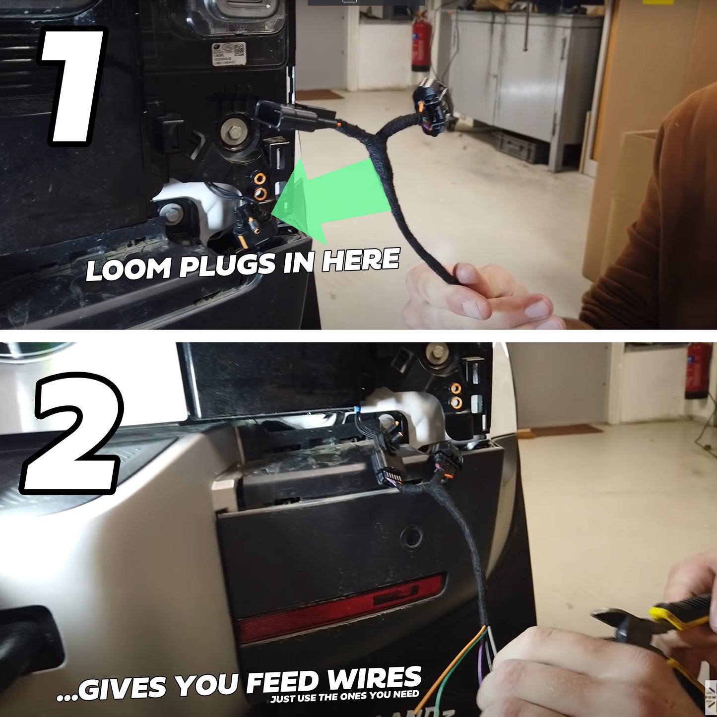 Rear Light Tap-in Looms - PAIR - for Land Rover Defender L663