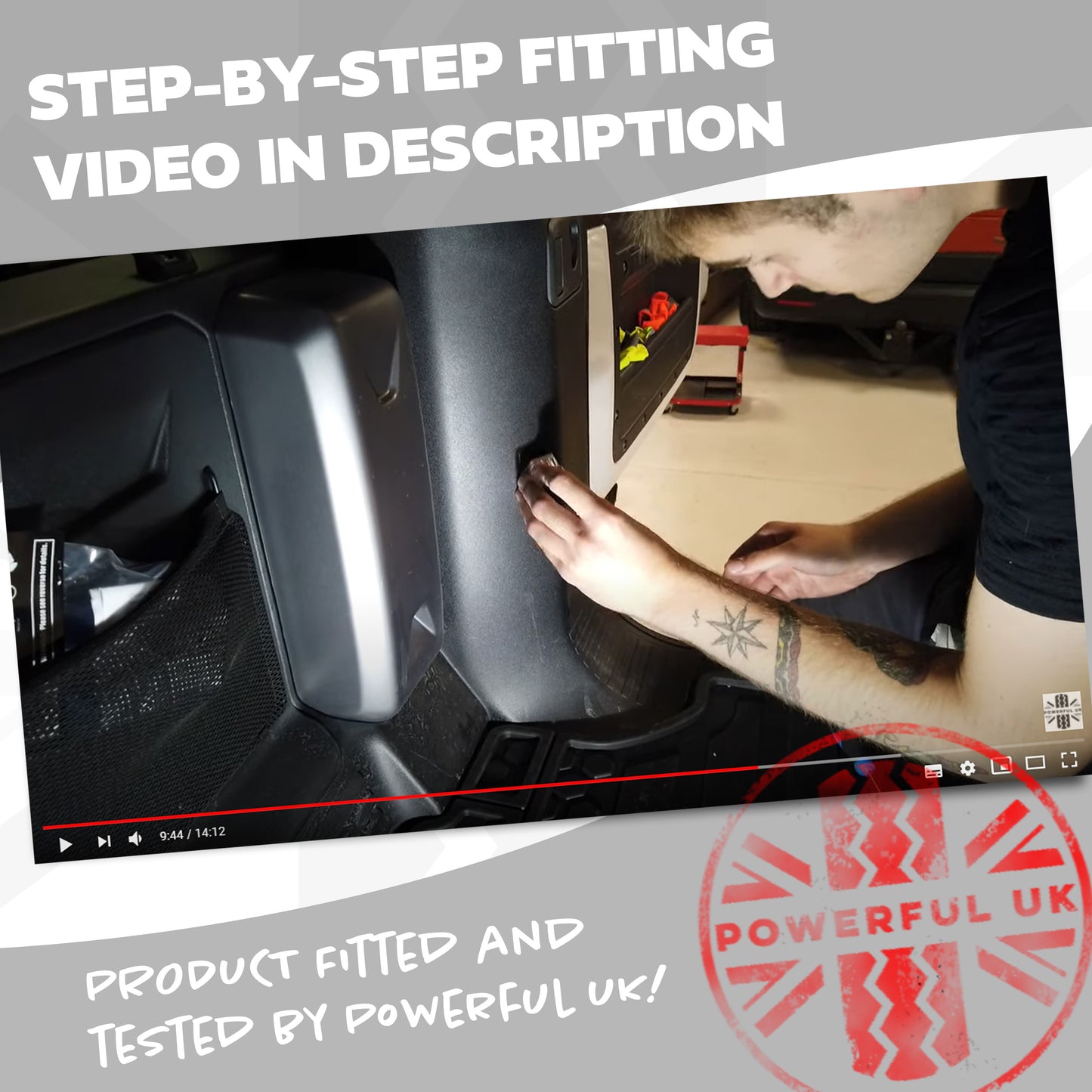 LED Interior Footwell + Boot KIT - Red Ambient Fade Light for New Defender L663