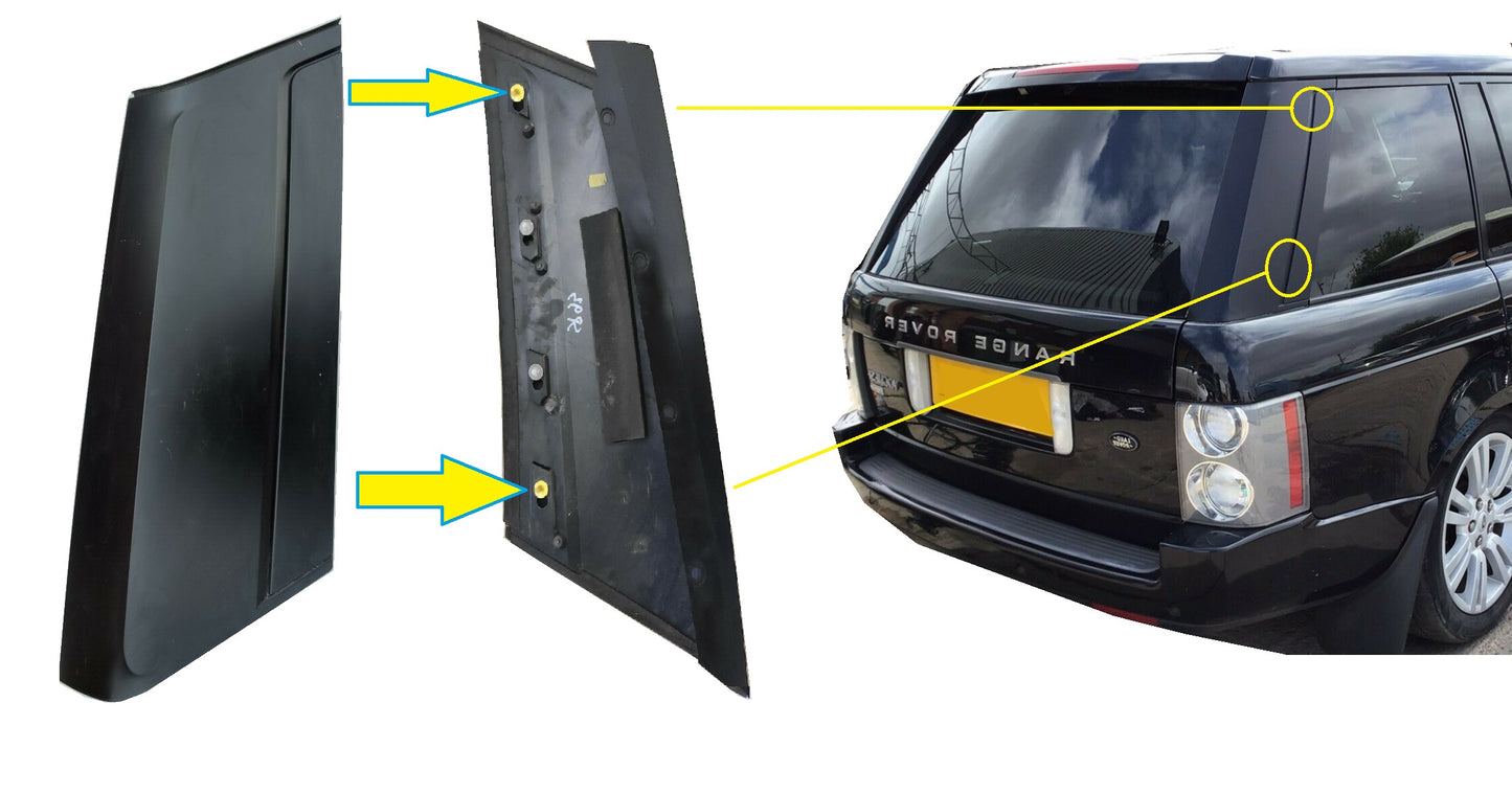 E Pillar Yellow Clips - Pack of 6 for Range Rover L322