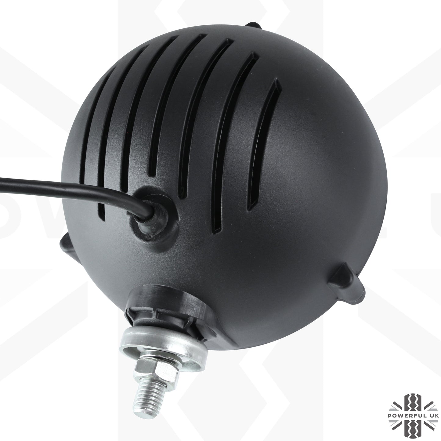 6" LED Bottom Mount Round Headlight with DRL - LHD - Single Lamp