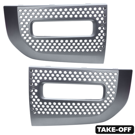 Fog Lamp Surround Grille for Land Rover Defender L663 - TAKE OFF - Shadow Atlas - PAIR