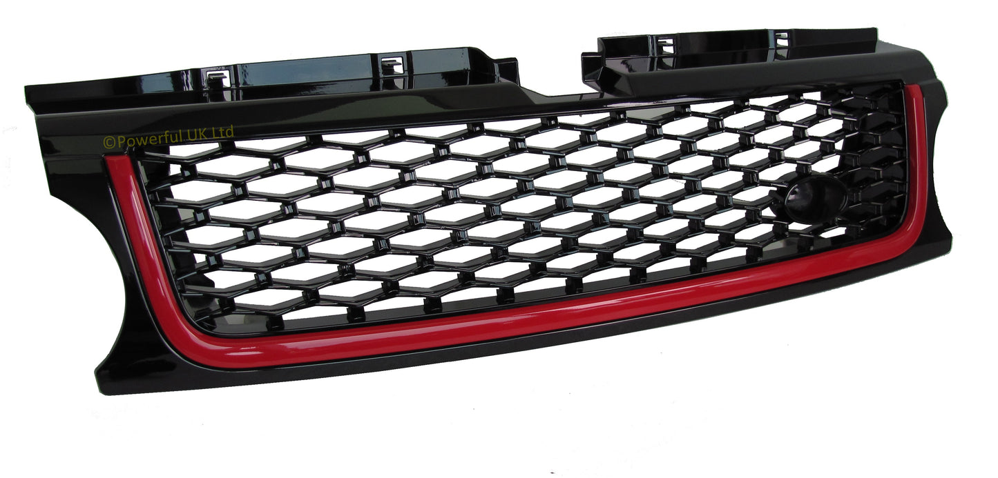 Black & Red "Autobiography Style" grille to fit Range Rover Sport 2010 on