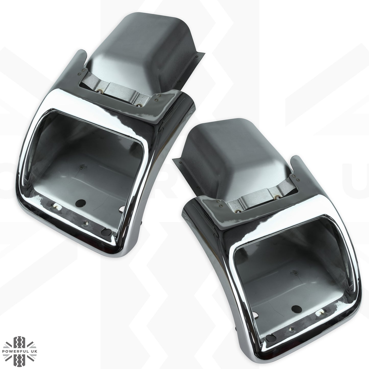 Exhaust Tailpipes Kit for Range Rover L322 "Exterior Design Pack" Rear Bumper