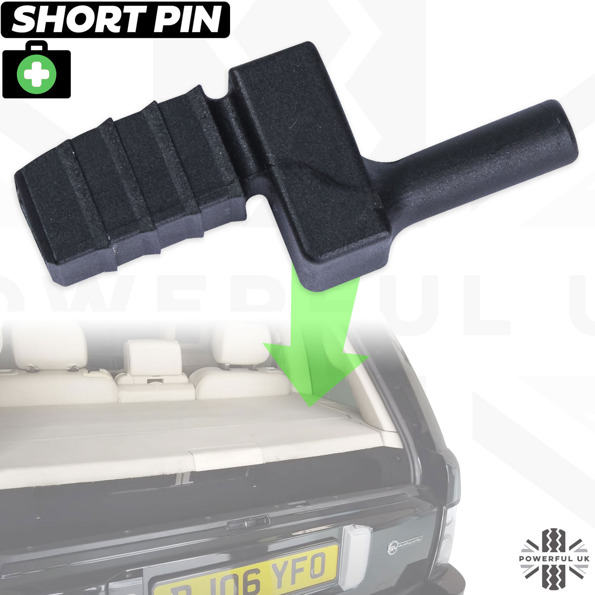 Parcel Shelf Repair Pin for Range Rover L322 - SHORT Type - Single