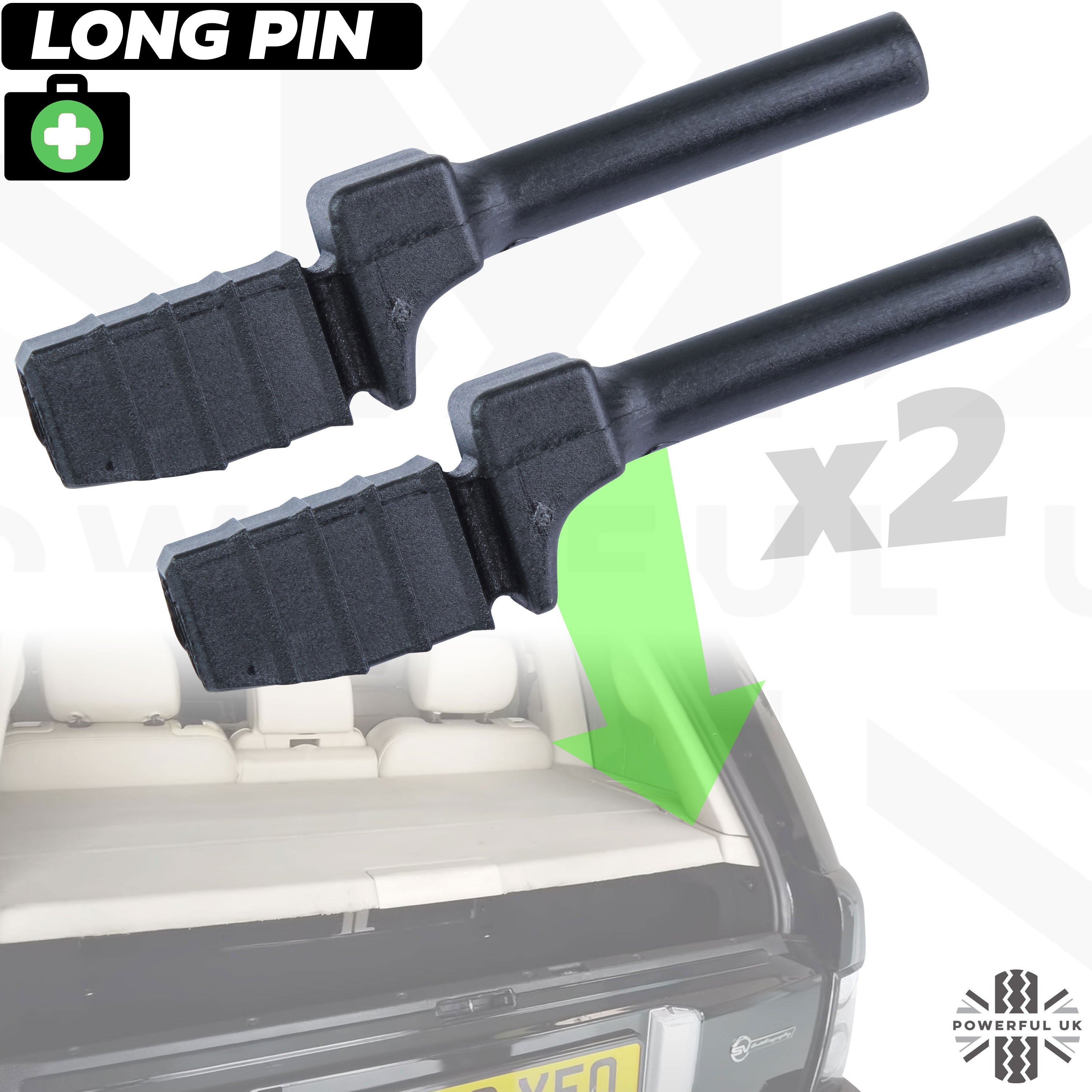 Repair Kit For Range Rover Vogue L405 Parcel Shelf Retaining Pin – 2x Clips